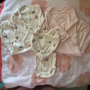 Carters Newborn sleep sack and one preemie onesie